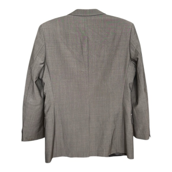 HUGO BOSS Aamon Hago Sport Coat Blazer Jacket Gray Wool Mohair Career, Size 36S - Picture 5 of 13
